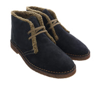Daniela Fargion Suede Leather Lace Up Bootie-