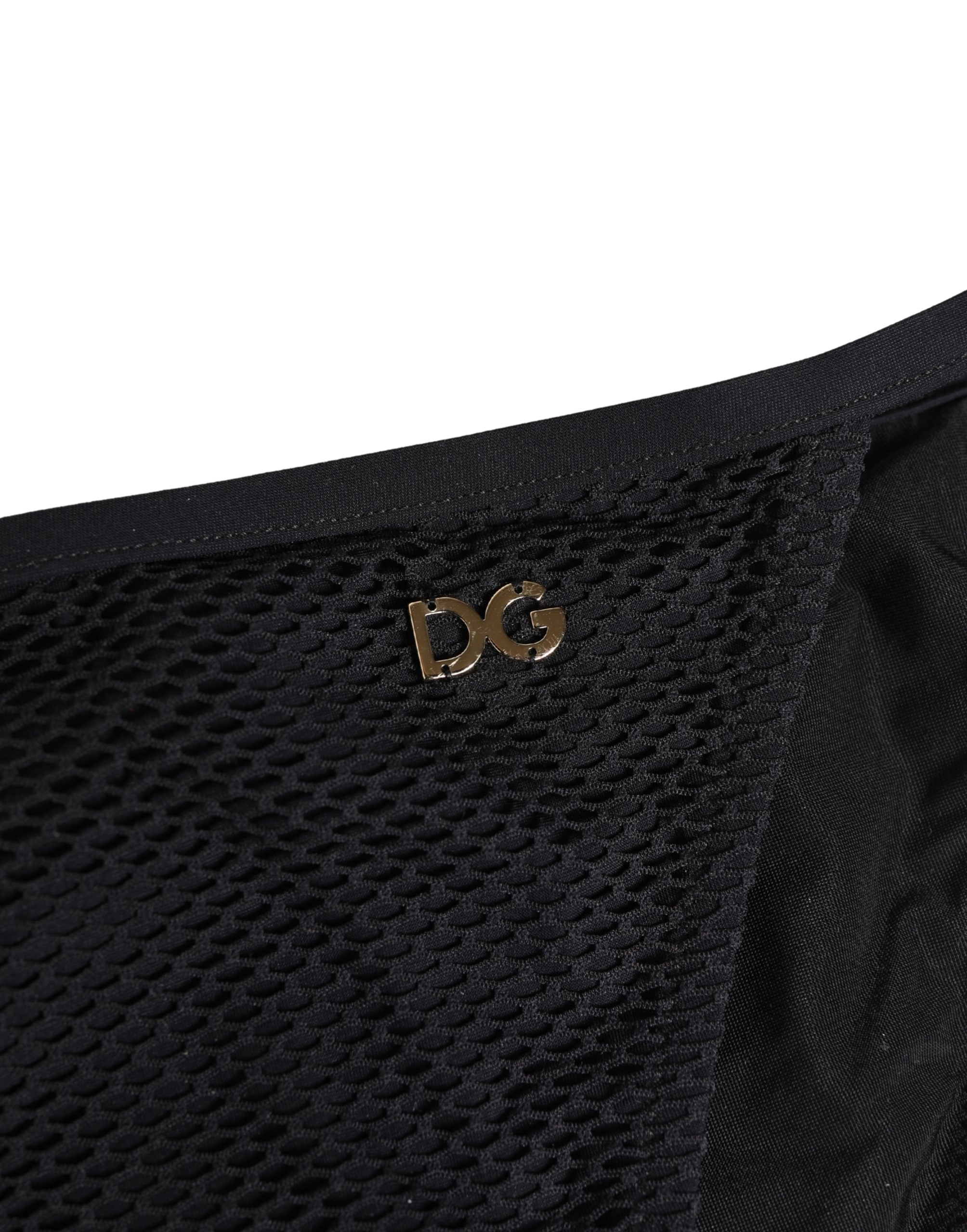 Dolce & Gabbana Black Tie-Side Bikini Bottom Swimsuit Women's Swimwear