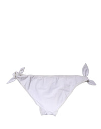 Dolce & Gabbana White Side-Tie Bikini Bottom Swimsuit Women's Swimwear