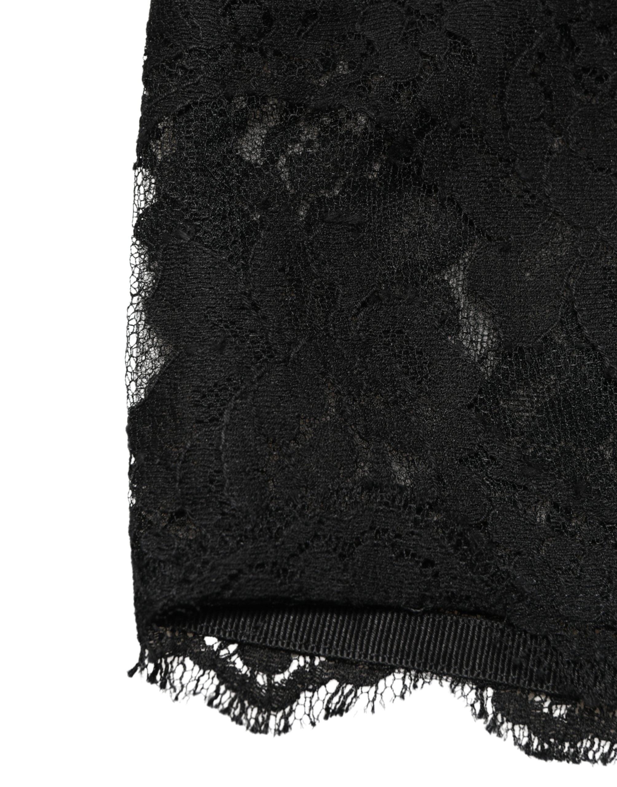 Dolce & Gabbana Dolce & Gabbana Black Lace Bandeau Bra Tube Top Women's Underwear