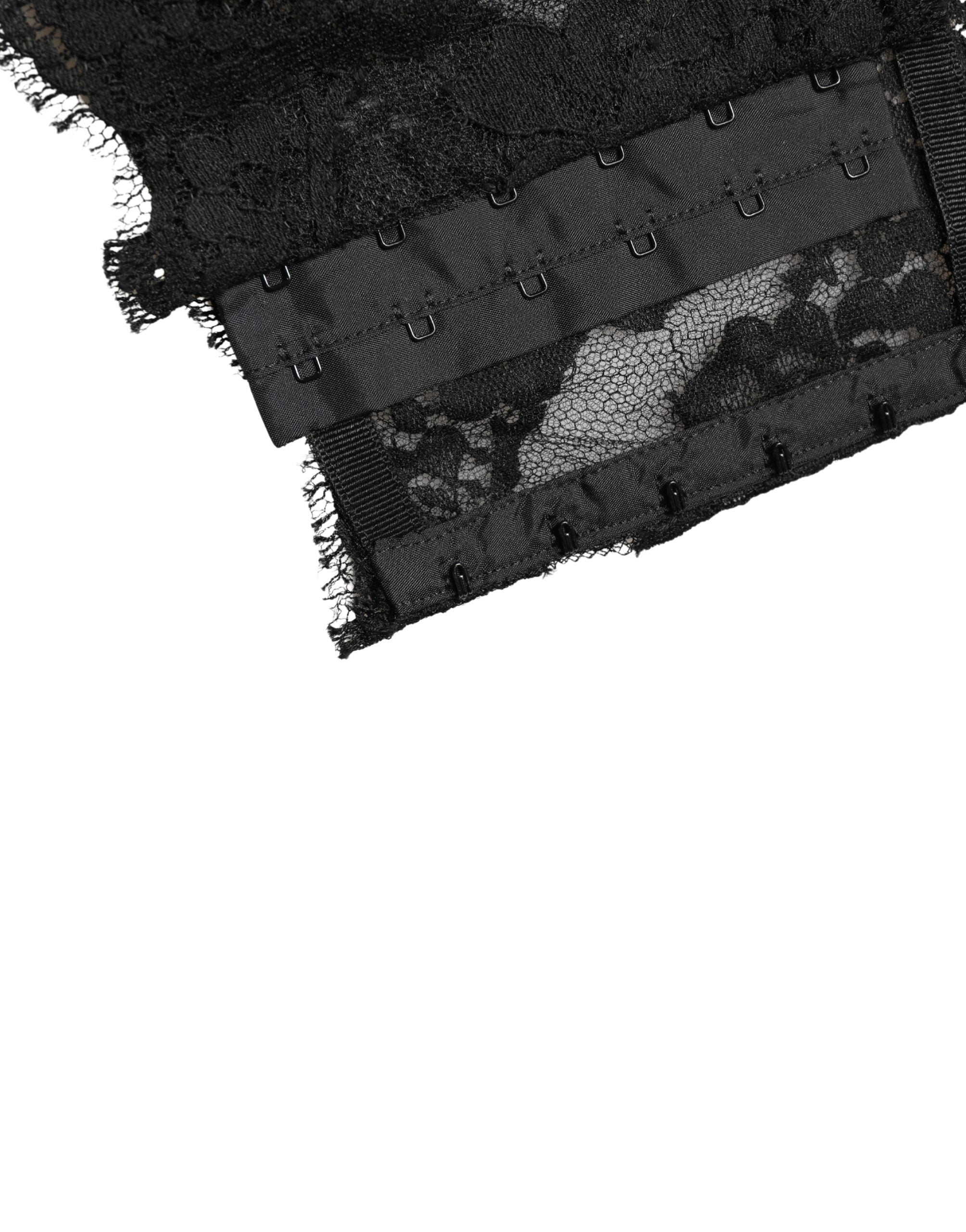 Dolce & Gabbana Dolce & Gabbana Black Lace Bandeau Bra Tube Top Women's Underwear