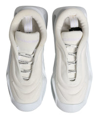Dolce & Gabbana White Slip On Wave Low Top Sneakers Women's Shoes