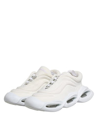 Dolce & Gabbana White Slip On Wave Low Top Sneakers Women's Shoes