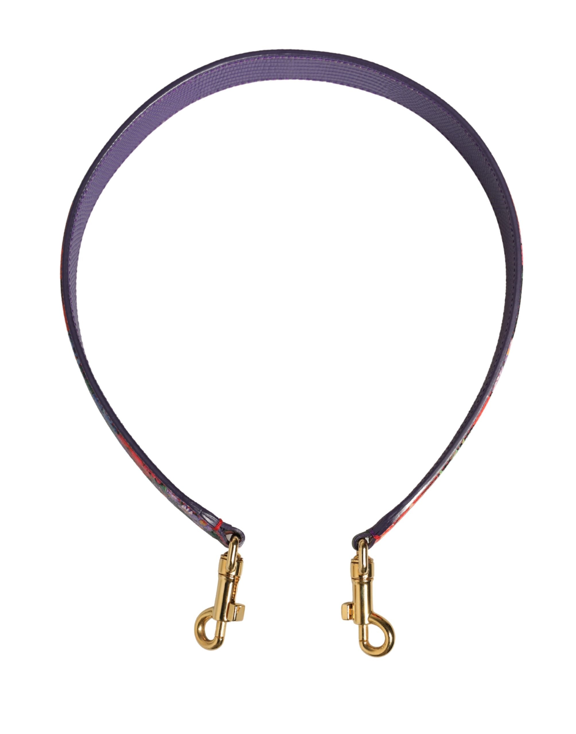 Dolce & Gabbana Dolce & Gabbana Multicolor Floral Leather Bag Accessory Shoulder Women's Strap