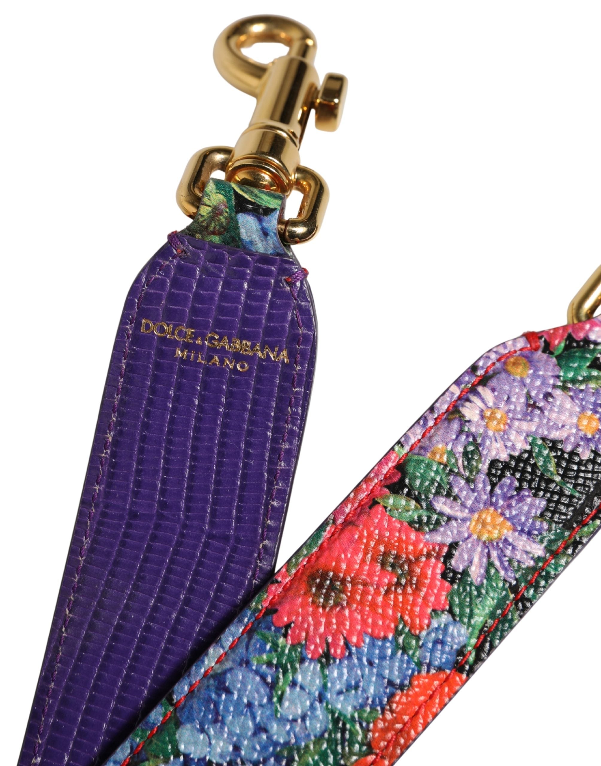 Dolce & Gabbana Dolce & Gabbana Multicolor Floral Leather Bag Accessory Shoulder Women's Strap