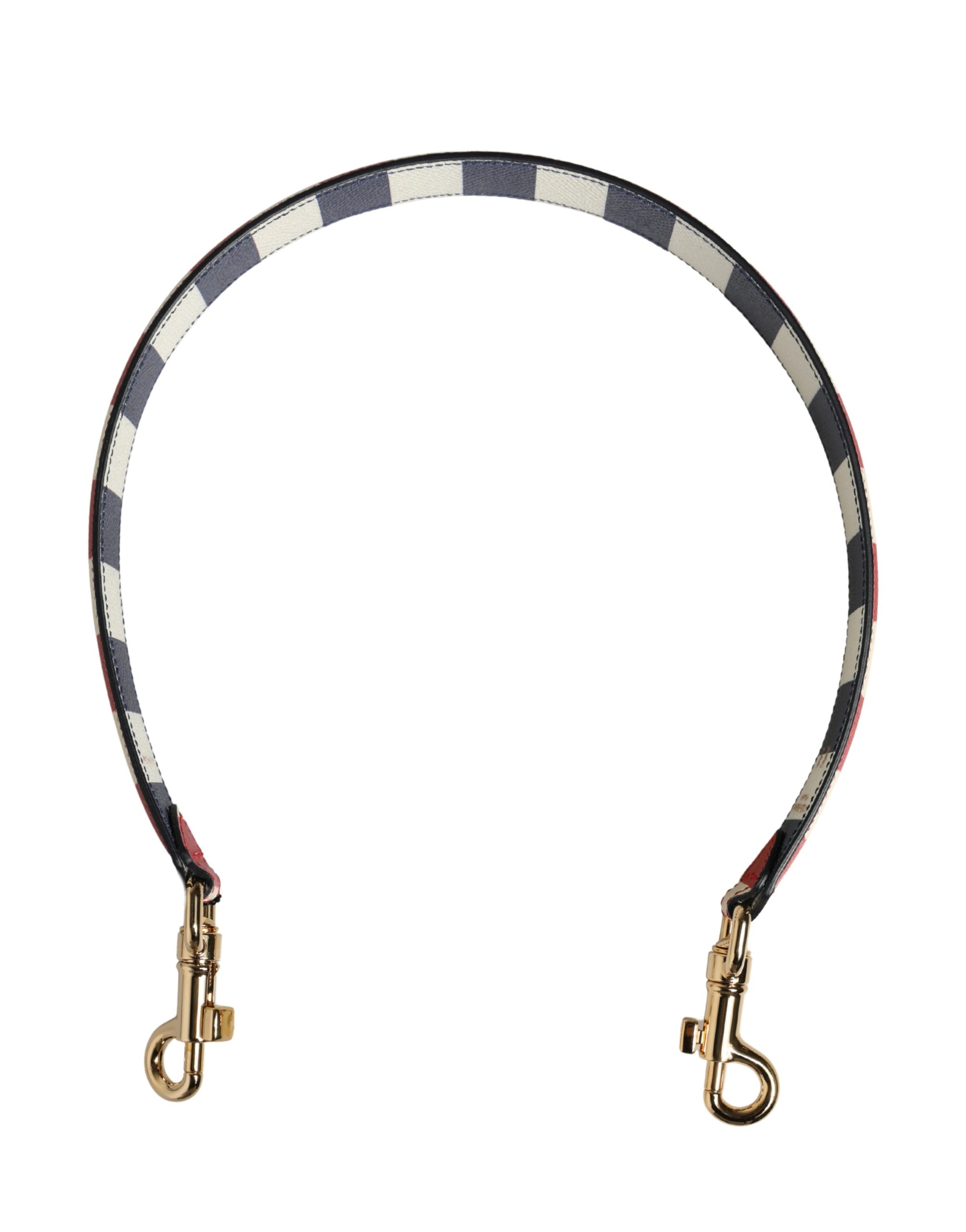 Dolce & Gabbana Dolce & Gabbana Multicolor Leather Striped Bag Accessory Shoulder Women's Strap