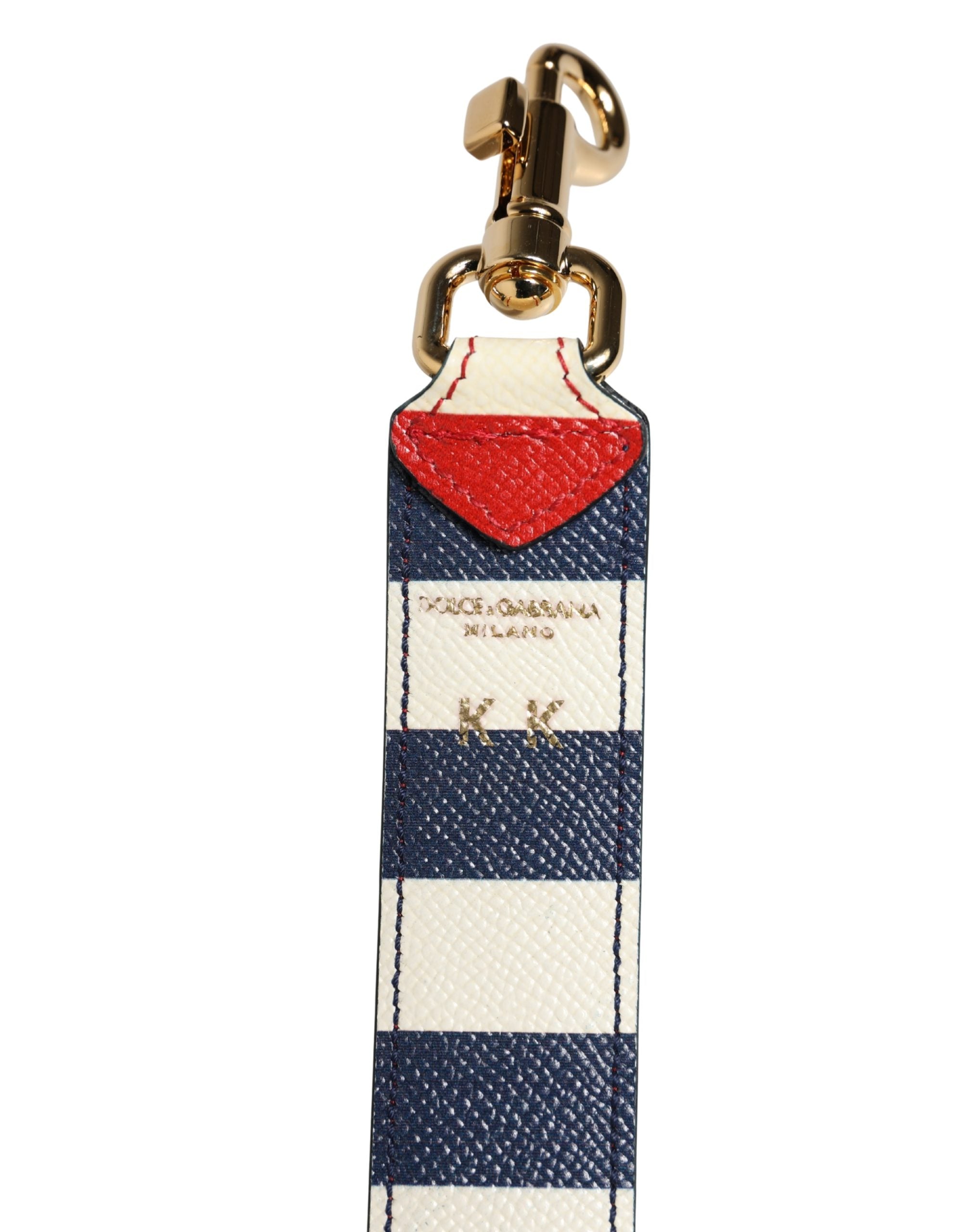 Dolce & Gabbana Dolce & Gabbana Multicolor Leather Striped Bag Accessory Shoulder Women's Strap