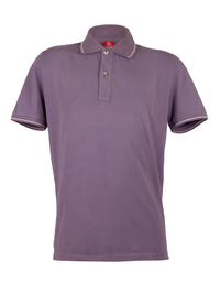 Piacenza Pure Cotton Soft Mauve Short Sleeve Polo Shirt