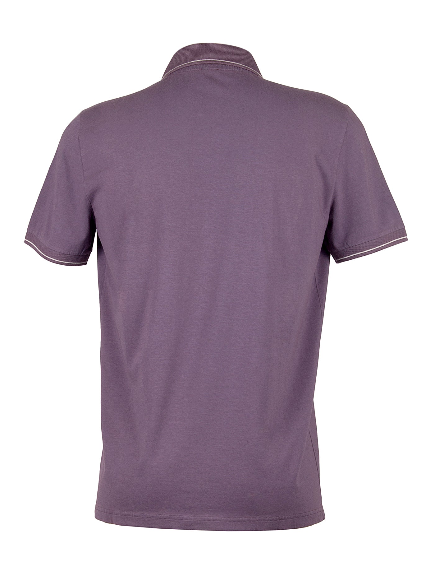 Piacenza Pure Cotton Soft Mauve Short Sleeve Polo Shirt