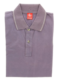 Piacenza Pure Cotton Soft Mauve Short Sleeve Polo Shirt