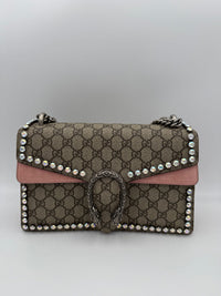 Gucci GUCCI DIONYSUS GG Supreme with Diamantes Women's Handbag (Authentic Pre-Loved)