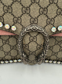 Gucci GUCCI DIONYSUS GG Supreme with Diamantes Women's Handbag (Authentic Pre-Loved)