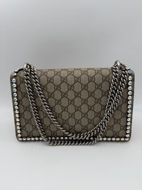 Gucci GUCCI DIONYSUS GG Supreme with Diamantes Women's Handbag (Authentic Pre-Loved)