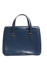 Gucci Gucci Blue Smooth Leather Lady Lock Shouler Women's Bag (Authentic Pre-Loved)