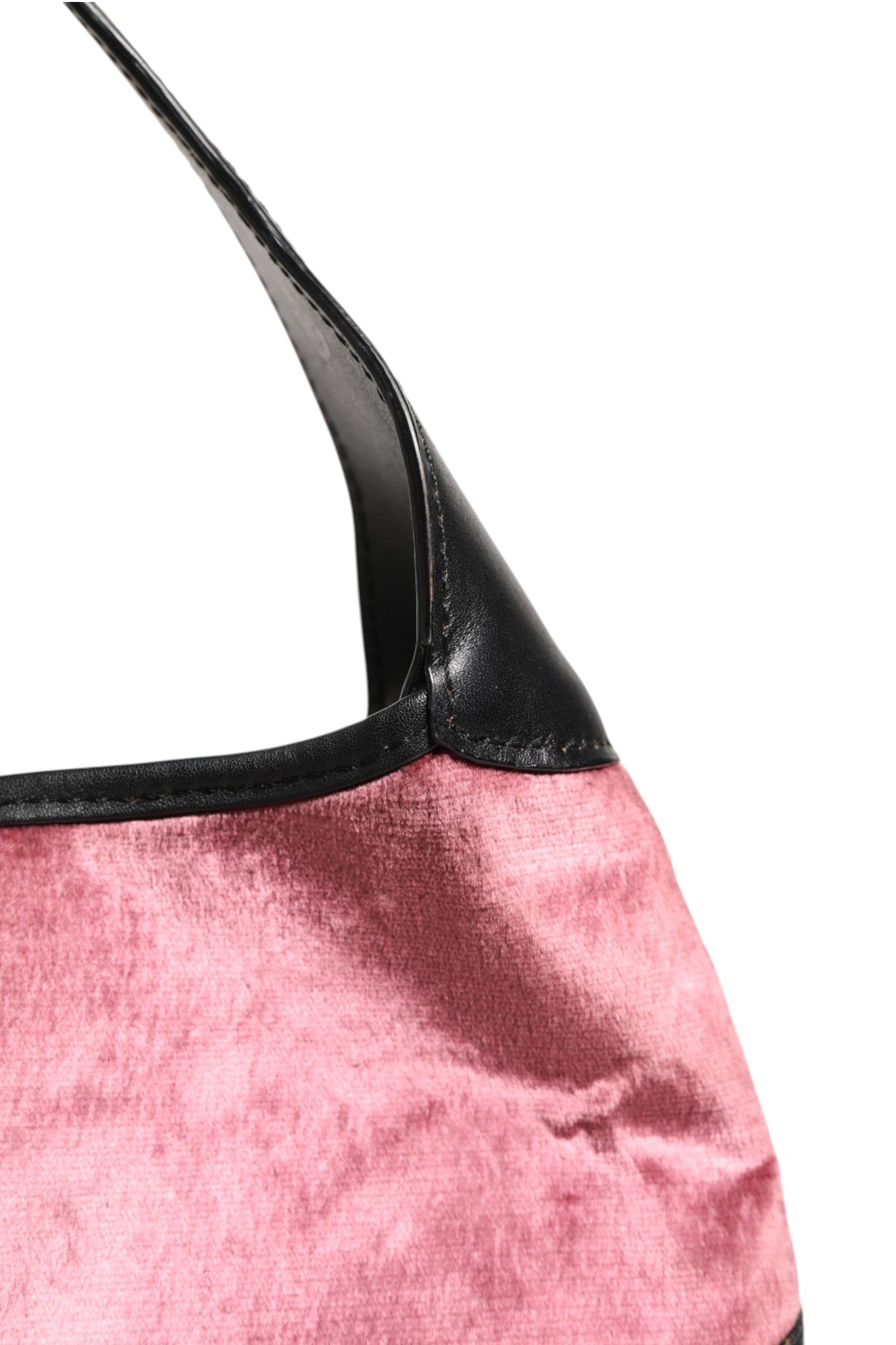 Gucci Jackie Pink Velvet And Black Leather Shoulder Women's Bag (Authentic Pre-Loved)