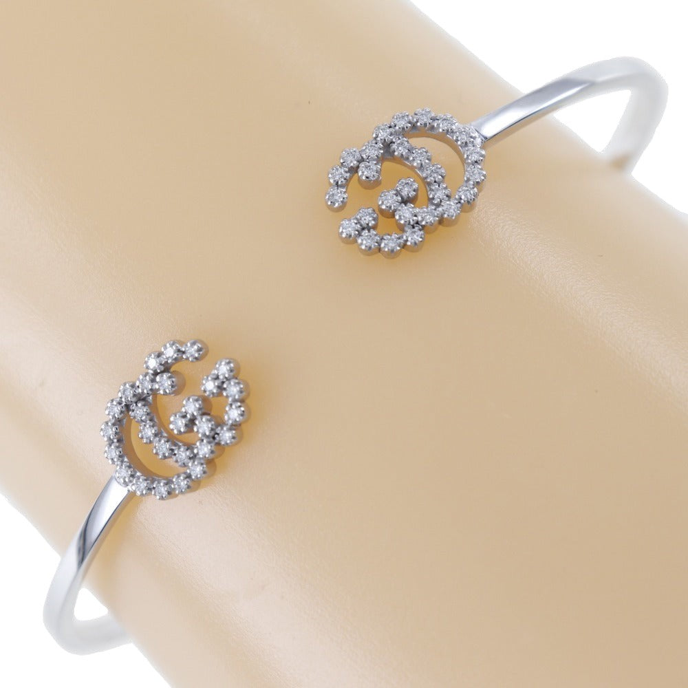 Gucci Gucci Double G Silver White Gold Bracelet Jewelry (Authentic Pre-Loved)
