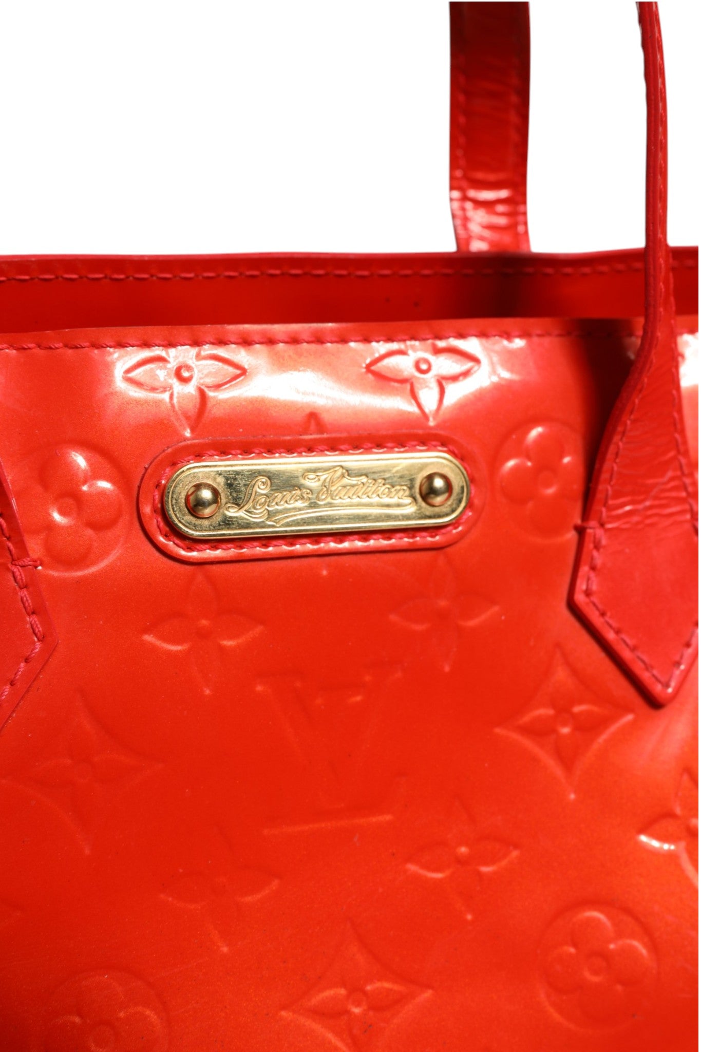 Louis Vuitton Red Monogram Vernis Wilshire Women's PM (Authentic Pre-Loved)