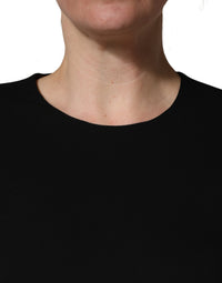 Dolce & Gabbana Black Viscose Lace Long Sleeves Mini Women's Dress