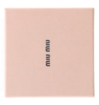 Miu Miu Brown Leather Wave Brooch Pin-One Size