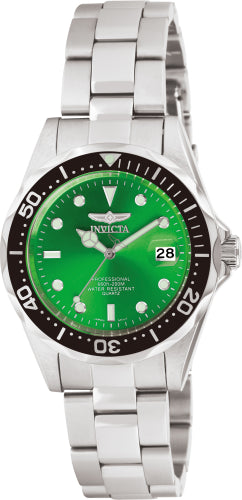 Invicta Men's Pro Diver Green Dial Watch - 10667