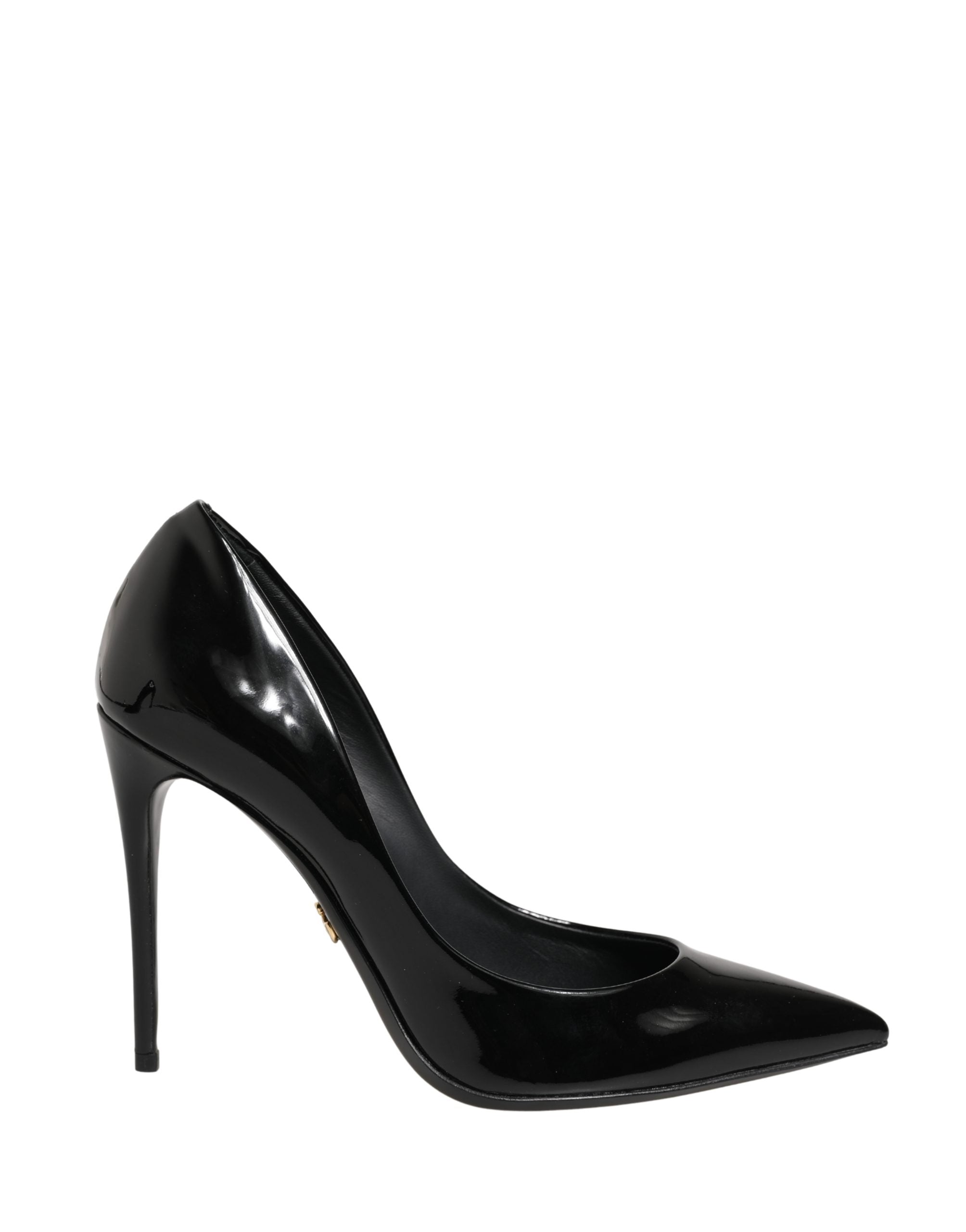 Dolce & Gabbana Dolce & Gabbana Black Calf Leather Stiletto Heels Pumps Women's Shoes