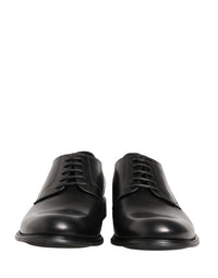 Dolce & Gabbana Dolce & Gabbana Black Calfskin Leather Derby Men Dress Men's Shoes