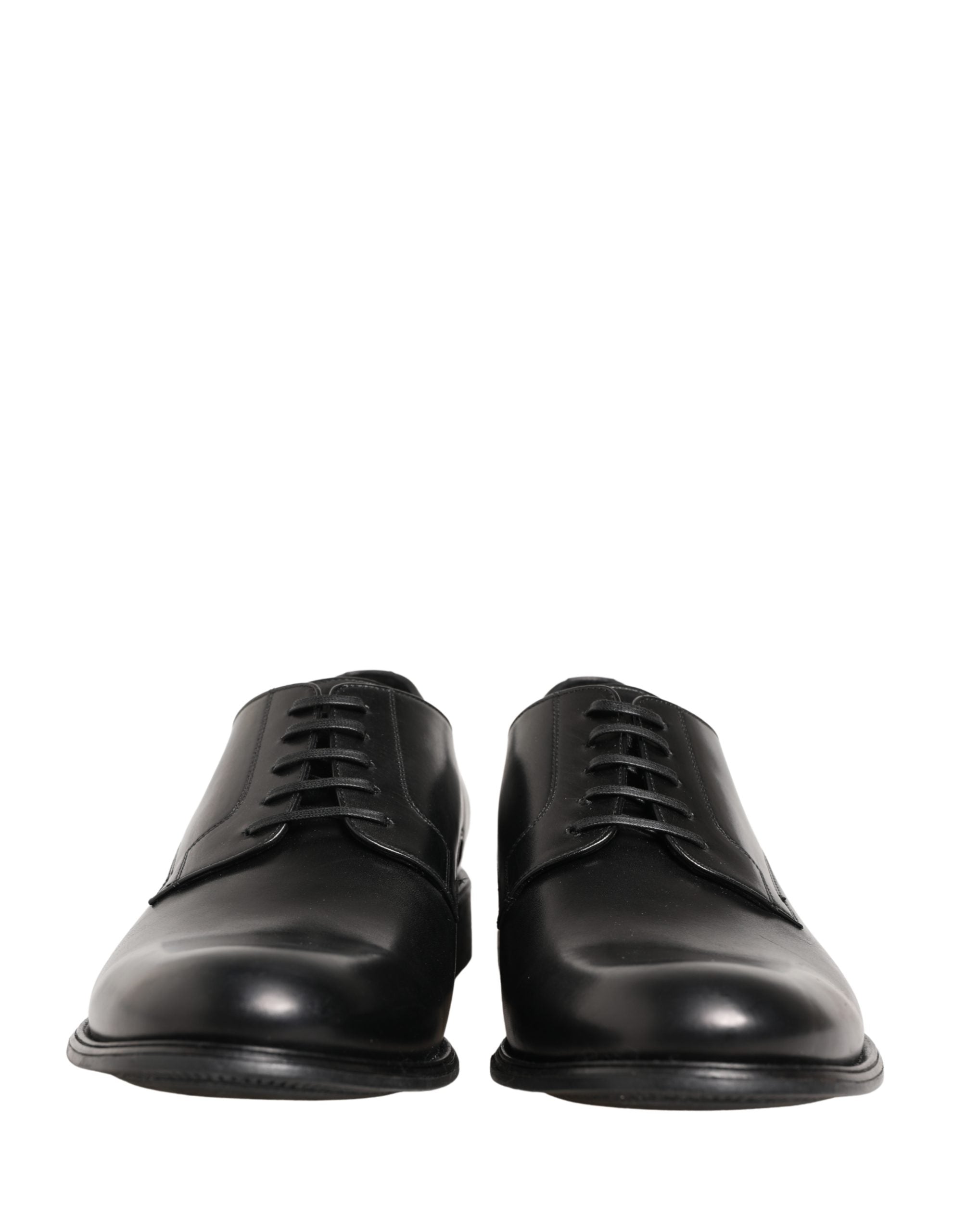Dolce & Gabbana Dolce & Gabbana Black Calfskin Leather Derby Men Dress Men's Shoes