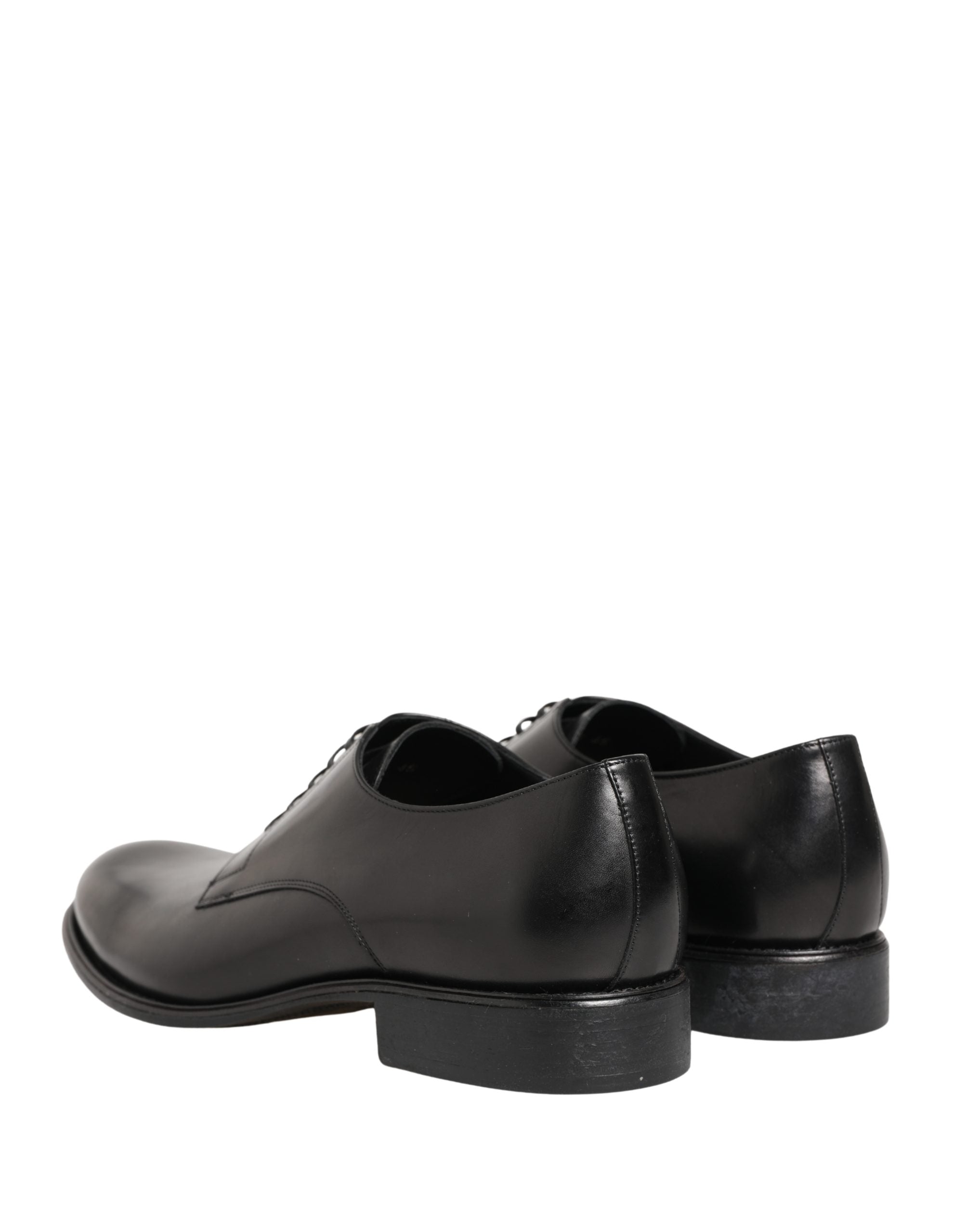 Dolce & Gabbana Dolce & Gabbana Black Calfskin Leather Derby Men Dress Men's Shoes