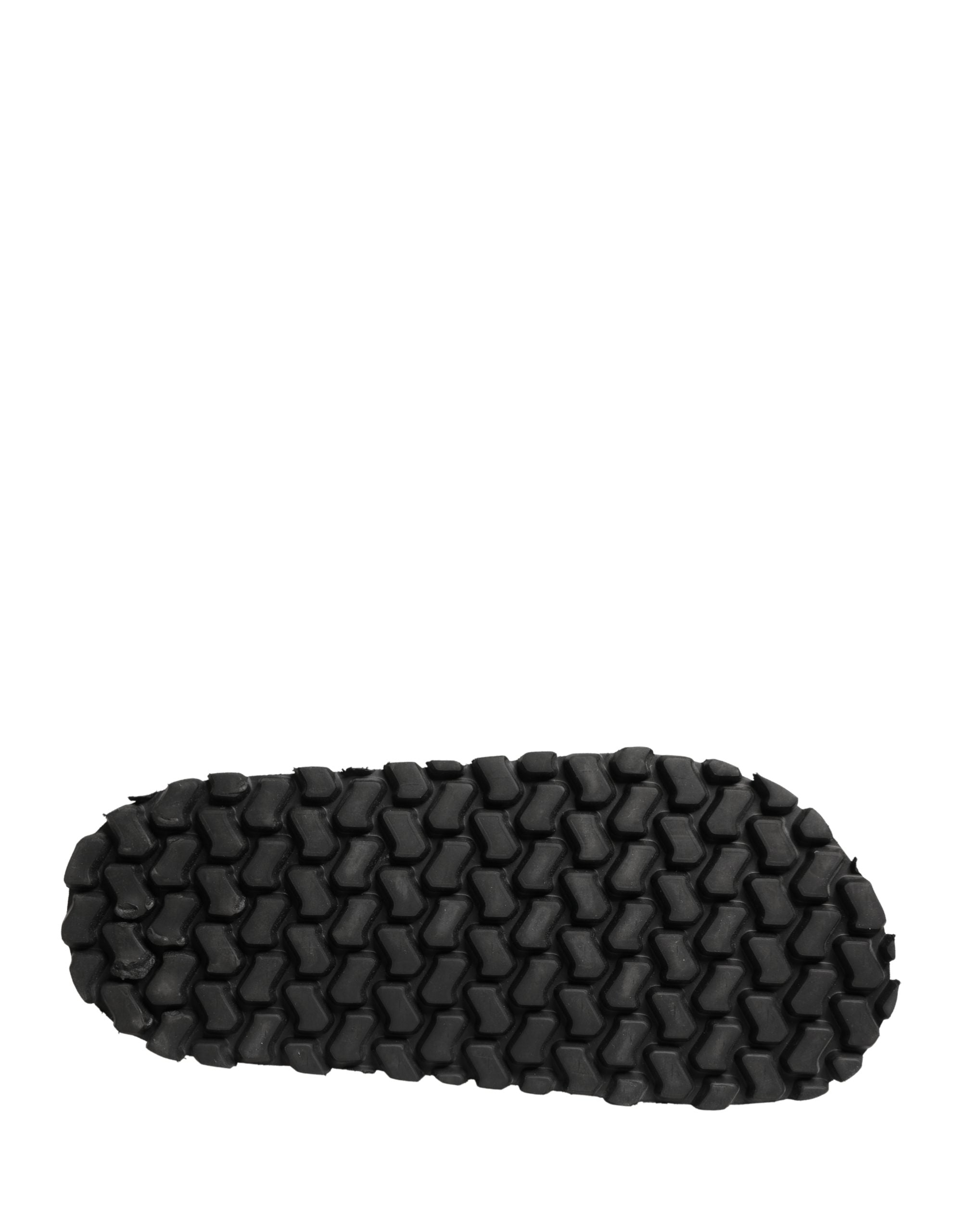 Dolce & Gabbana Dolce & Gabbana Black Ruching Detail Flats Men Sandals Men's Shoes