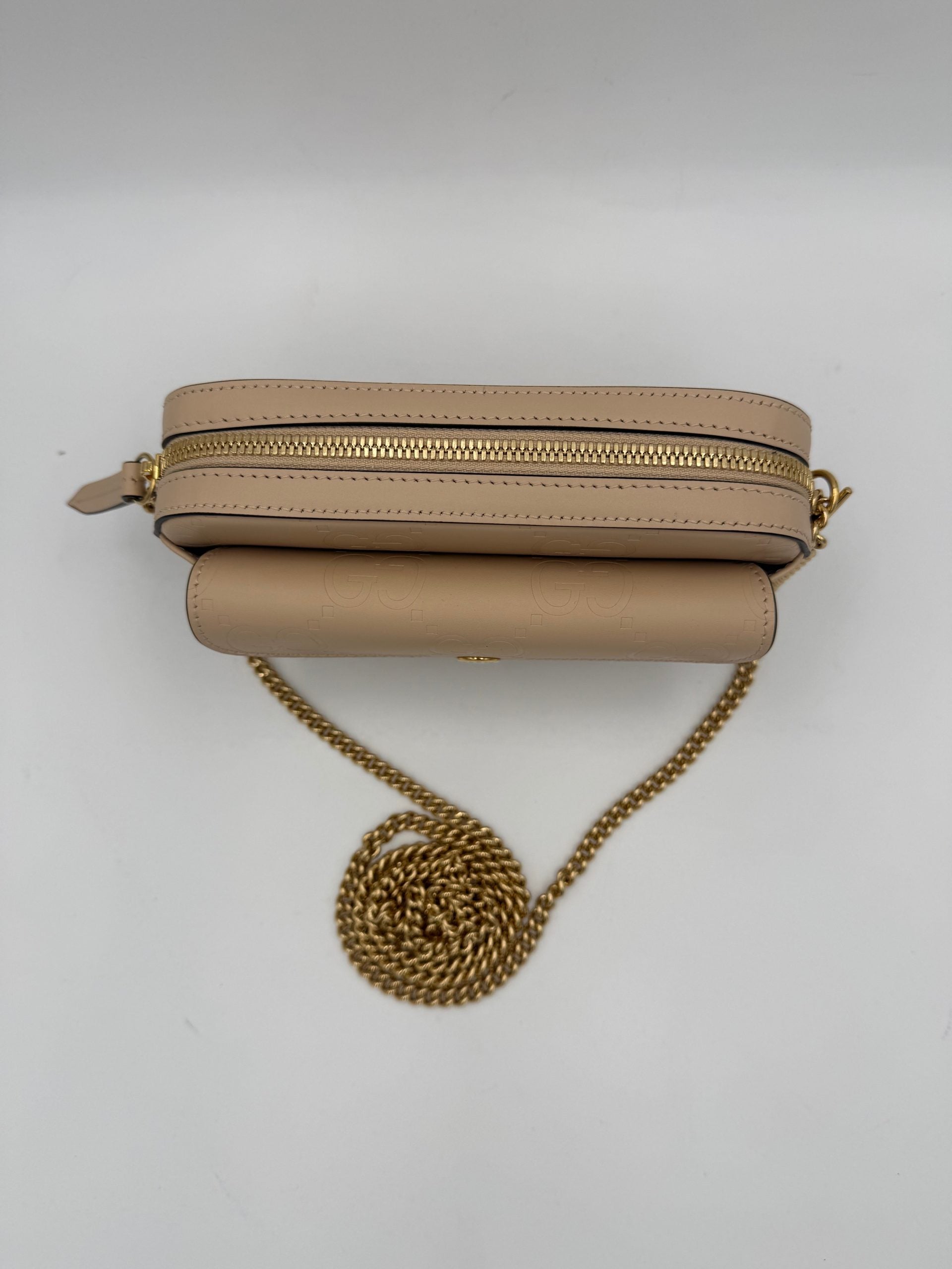 Gucci GUCCI GG Jumbo Beige with Front Pocket Shoulder Women's Bag (Authentic Pre-Loved)