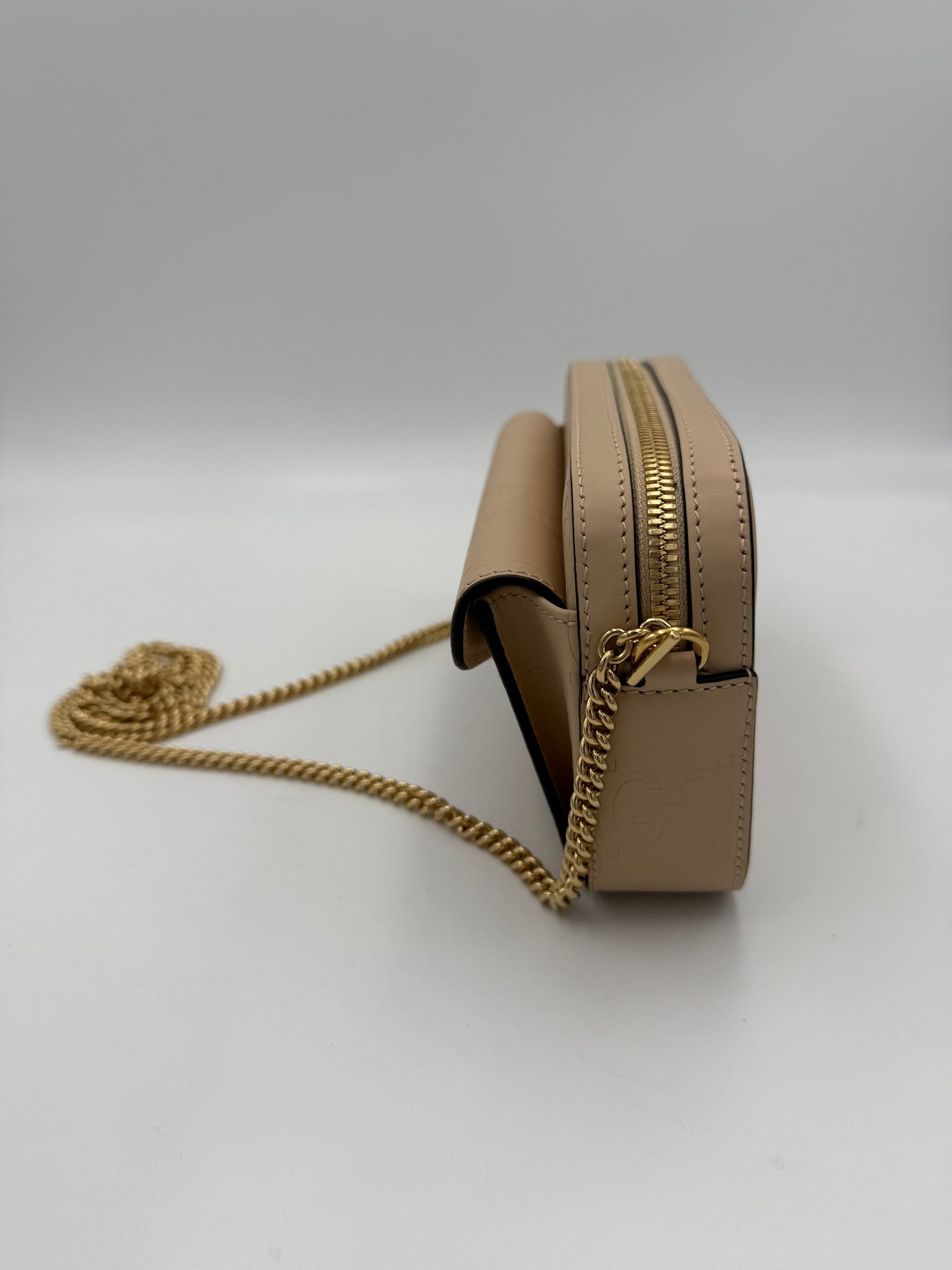 Gucci GUCCI GG Jumbo Beige with Front Pocket Shoulder Women's Bag (Authentic Pre-Loved)