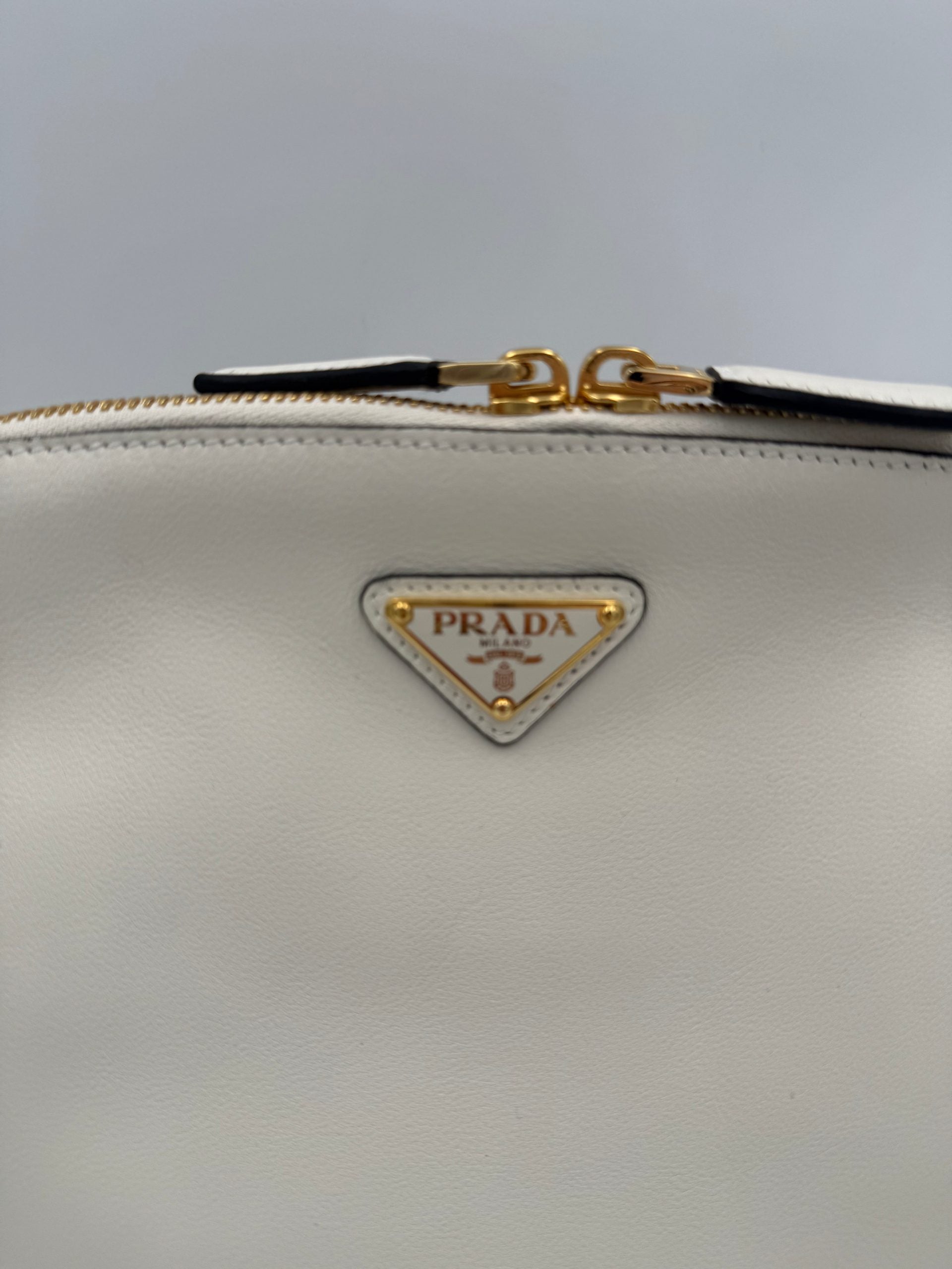 Prada PRADA Bauletto BOWLING in Leather Women's Handbag (Authentic Pre-Loved)