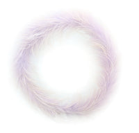 Miu Miu Platinum Faux Feather Collar Necklace-One Size
