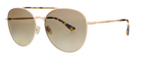 JIMMY CHOO Gold Havana Aviator ABBIEGS 006J HA Sunglasses
