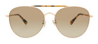 JIMMY CHOO Gold Havana Aviator ABBIEGS 006J HA Sunglasses