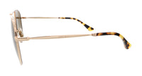 JIMMY CHOO Gold Havana Aviator ABBIEGS 006J HA Sunglasses