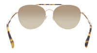 JIMMY CHOO Gold Havana Aviator ABBIEGS 006J HA Sunglasses