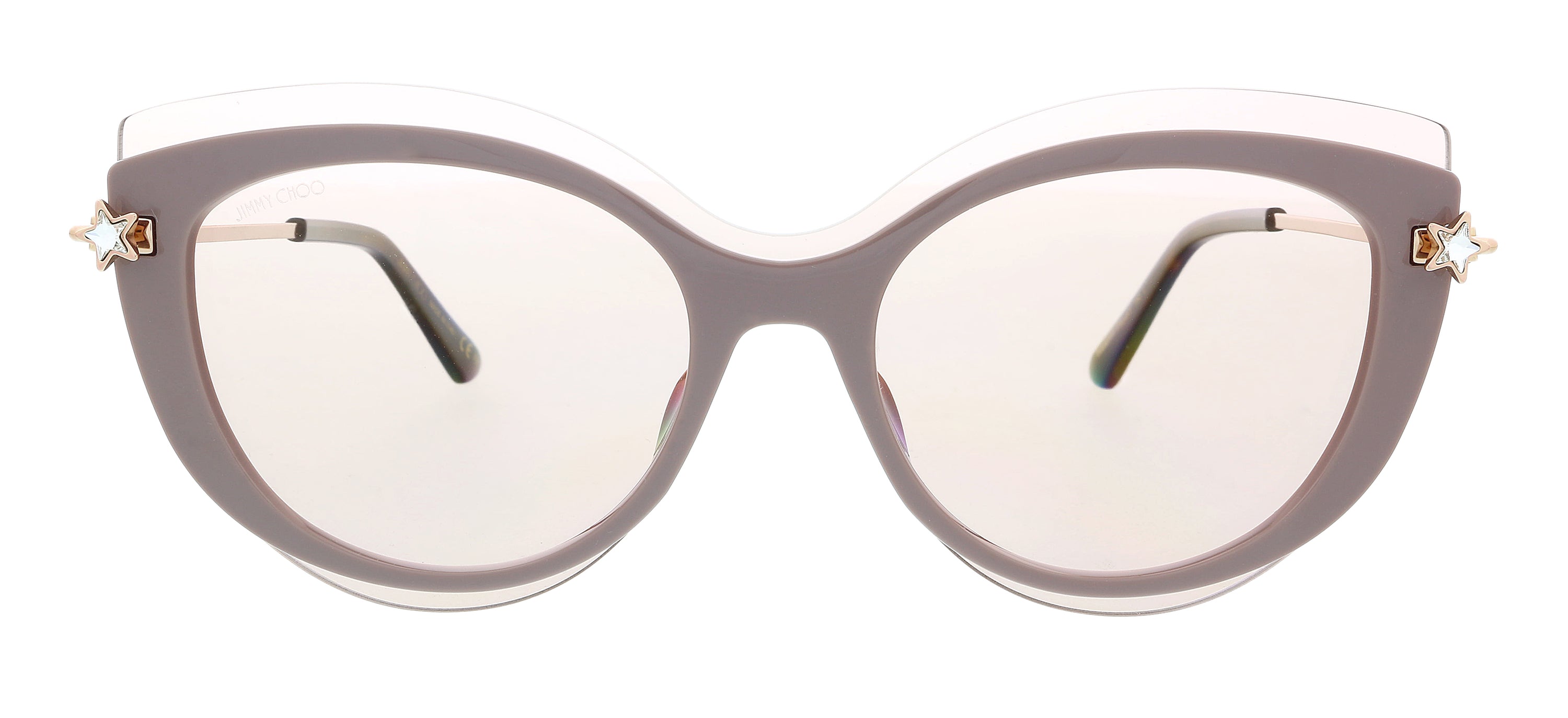 JIMMY CHOO Beige Cateye CLEAGS 0FWM K1 Sunglasses