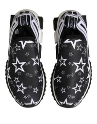 Dolce & Gabbana Black Stars Logo SORRENTO Sneakers Women's Shoes