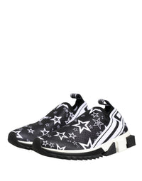 Dolce & Gabbana Black Stars Logo SORRENTO Sneakers Women's Shoes