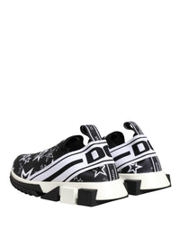 Dolce & Gabbana Black Stars Logo SORRENTO Sneakers Women's Shoes