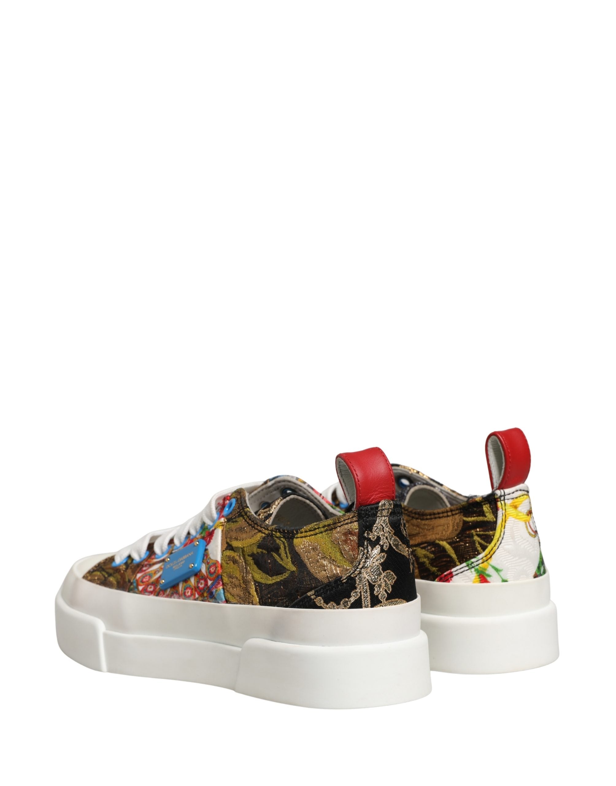 Dolce & Gabbana Multicolor Patchwork Low Top Sneakers Women's