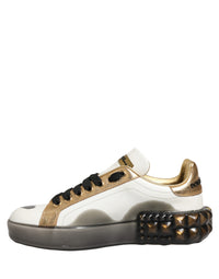 Dolce & Gabbana Multicolor Crystal StuddedLOVE Sneakers Women's Shoes