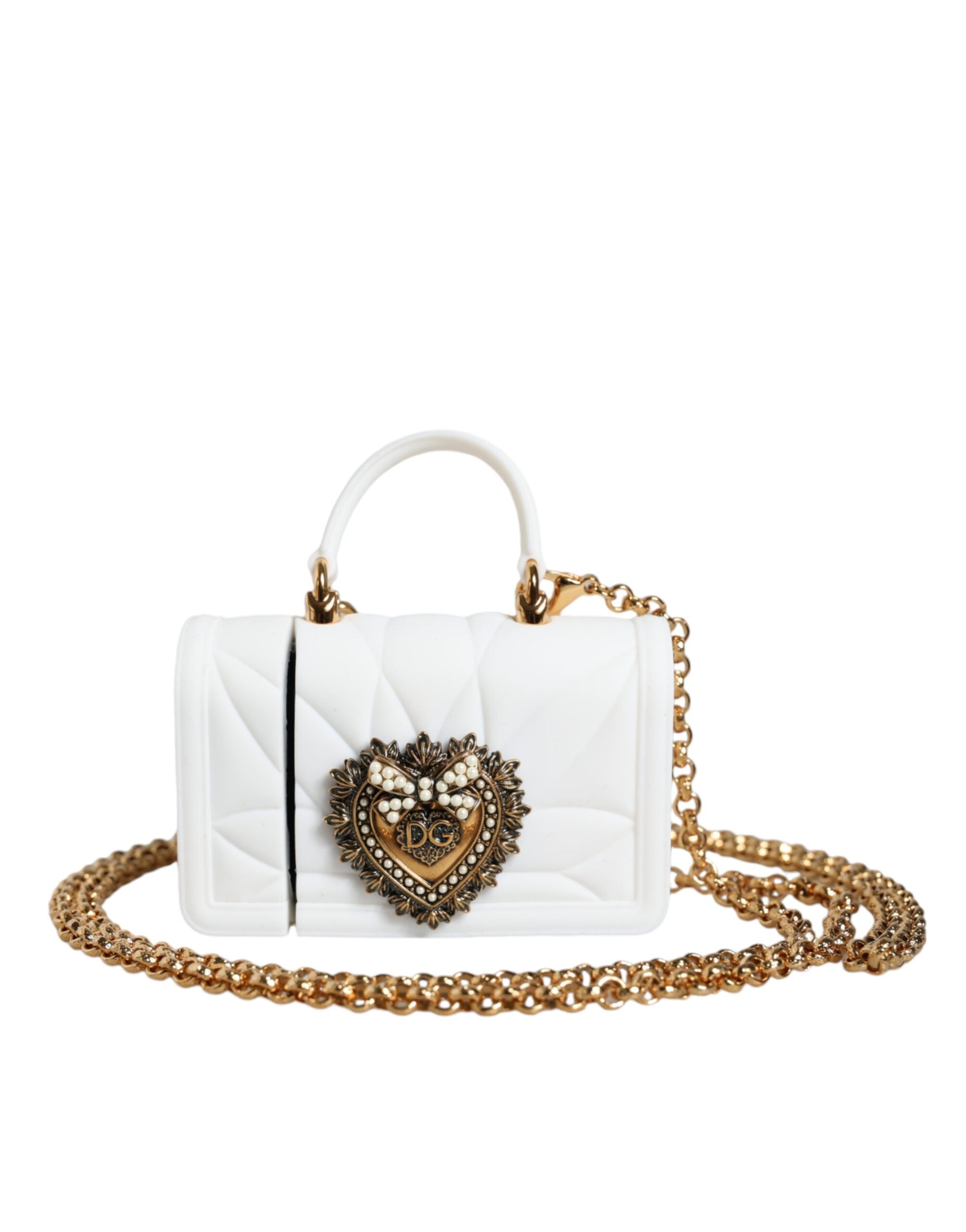 Dolce & Gabbana Dolce & Gabbana White Synthetic Airpod Women's Holder