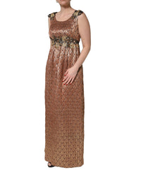 Dolce & Gabbana Brown Metallic Crystal Evening Gown Women's Dress Bluefly Dolce & Gabbana Brown Metallic Crystal Evening Gown Women's Dress Bluefly