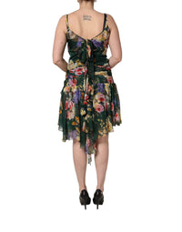 Dolce & Gabbana Multicolor Floral Print Sleeveless Mini Women's Dress