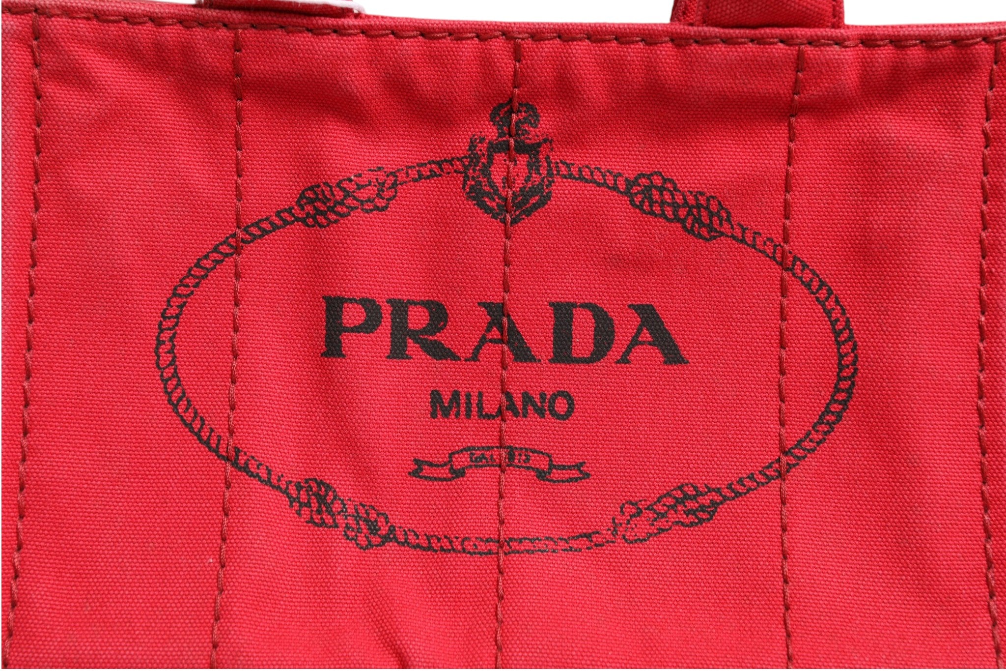 Prada Canapa Mini Canvas Women's Tote (Pre-Loved)