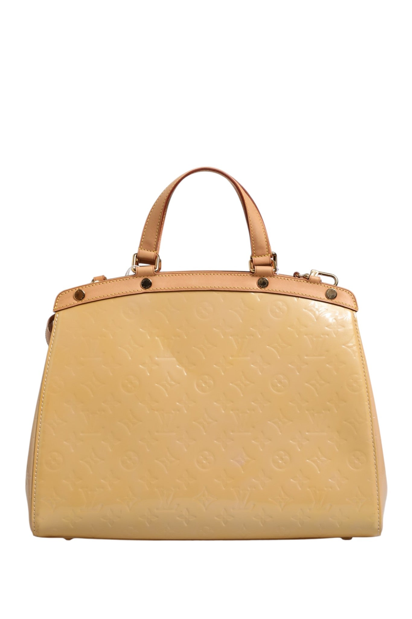 Louis Vuitton Monogram Vernis Brea MM Beige Women's Poudre (Authentic Pre-Loved)