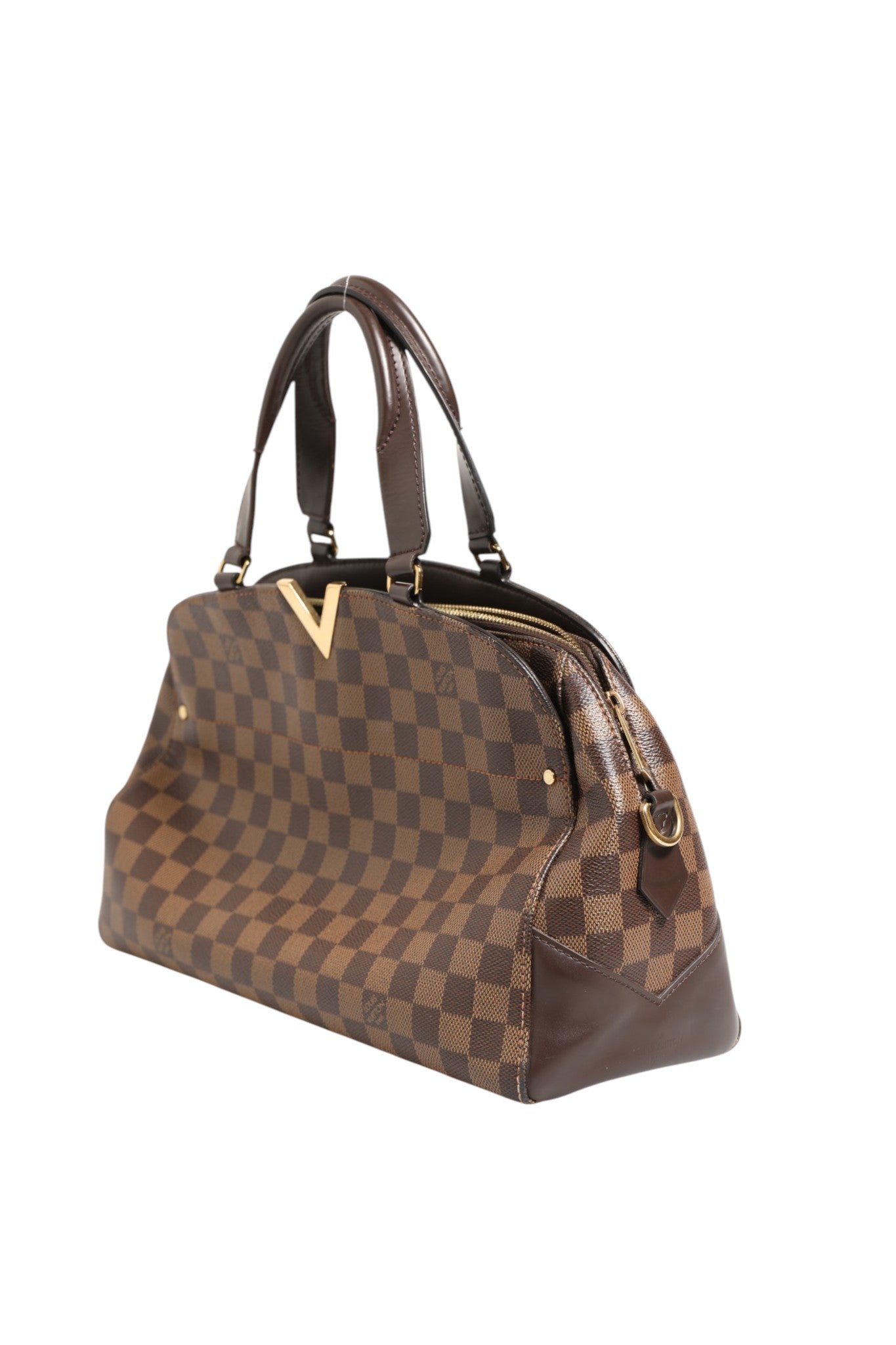 Louis Vuitton Damier Ebene Kensington Bowling Women's Bag (Pre-Loved)