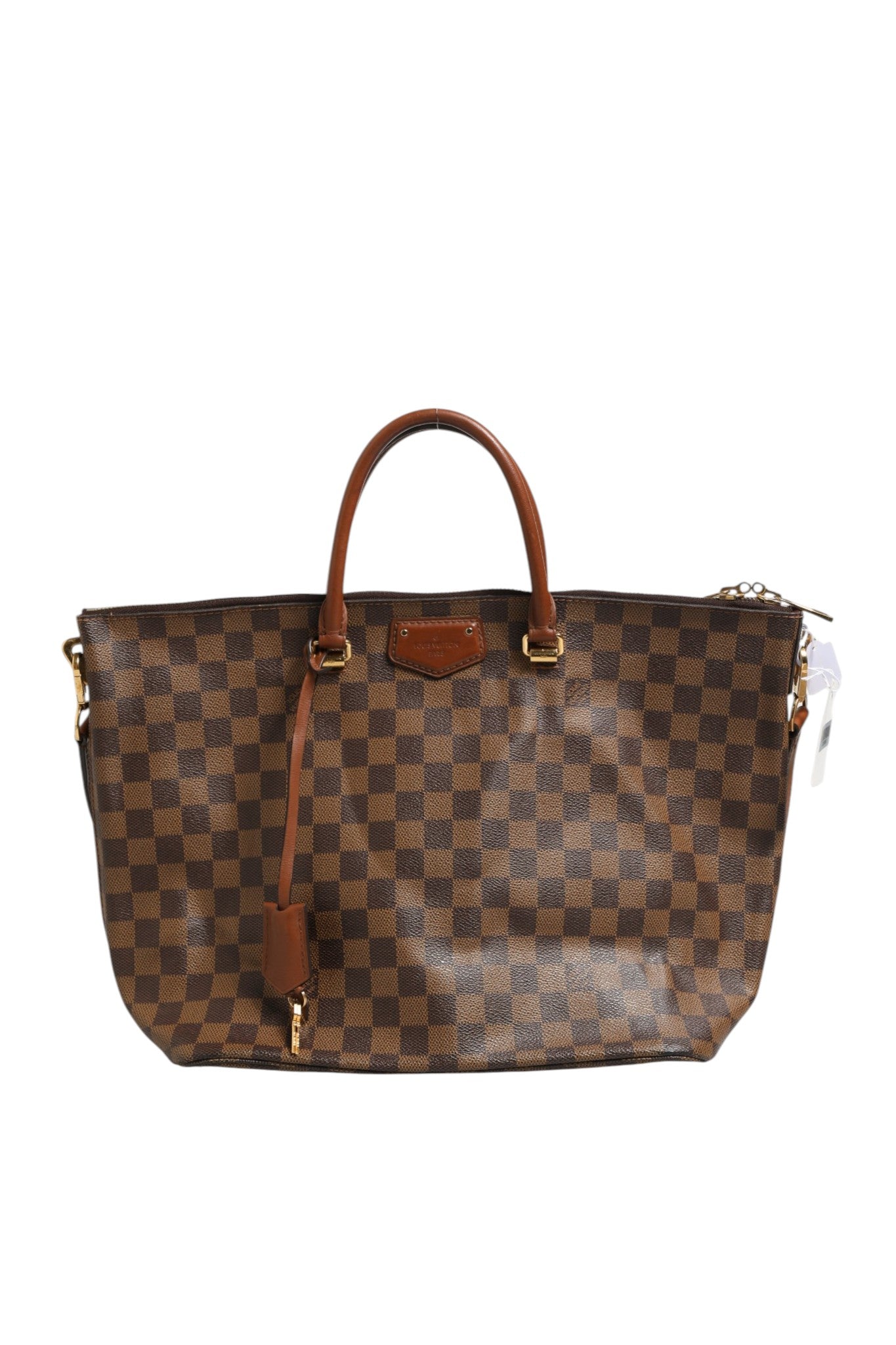 Louis Vuitton Damier Ebene Belmont Tote Women's Bag (Authentic Pre-Loved)